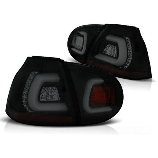 LED Lightbar Rückleuchten passend für VW Golf 5 (V) Limo Bj. 03-09 Schwarz Smoke