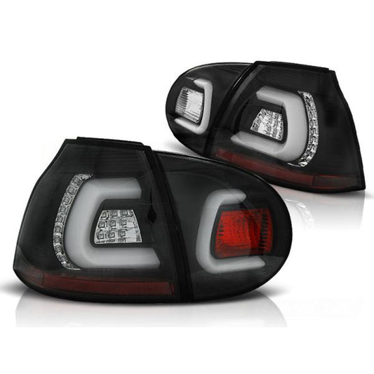 LED Lightbar Rückleuchten passend für VW Golf 5 (V) Limo Bj. 03-09 Schwarz