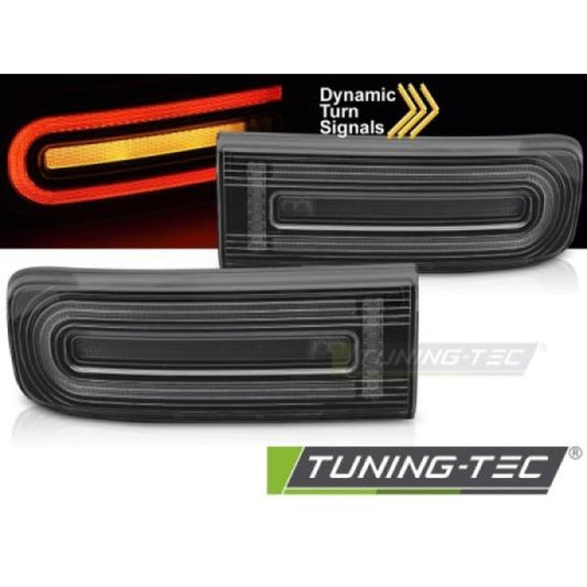 LED-Lightbar-Rückleuchten Schwarz mit dynamischem Blinker passend für Mercedes G-Klasse G550/G63 AMG ab 2018