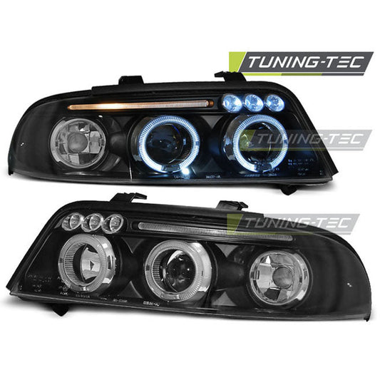 Scheinwerfer Angel Eyes Schwarz passend für AUDI A4 01.99-09.00