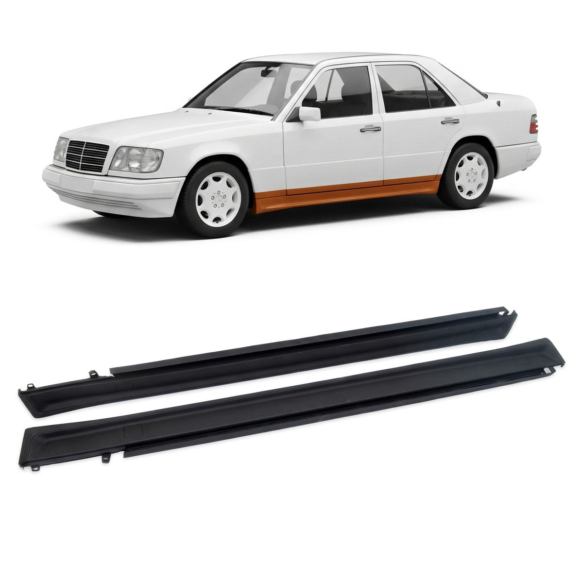 Seitenschweller passend für Mercedes E-Klasse W124 Limousine 1985-1995 – Ansicht 1